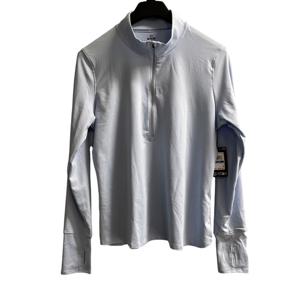 Under Armour Tops - Under Amour UA Launch Pro Half Zip Pullover‎ Womens XL Light Blue Performance